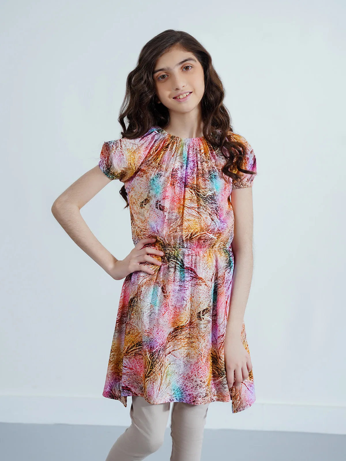 "ELIORA" Soft Printed Cotton Dress