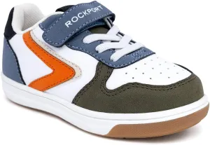 Rockport Kids' Adjustable Strap & Bungee Sneakers | Comfortable Casual Shoes for Boys & Girls (Toddler/Little Kid Sizes)