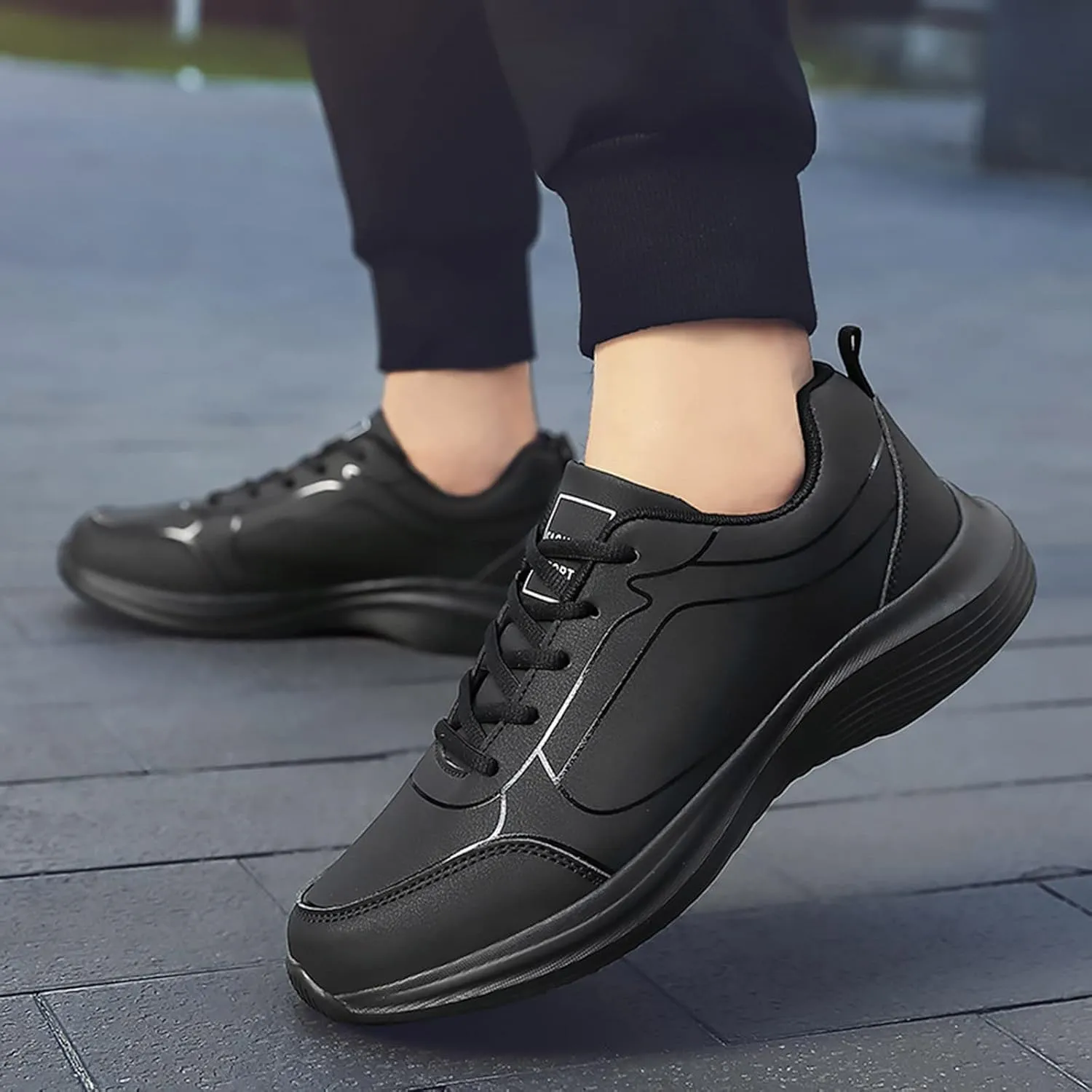 Running Shoes for Men Non Slip Walking Sneakers Athletic Jogging Shoes Comfort Workout Sneakers Active Tennis Shoes