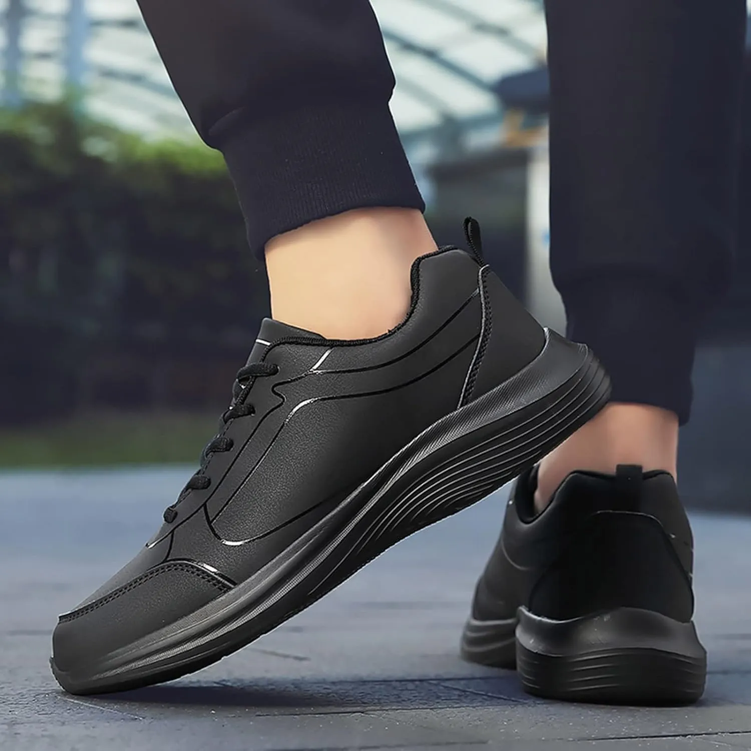 Running Shoes for Men Non Slip Walking Sneakers Athletic Jogging Shoes Comfort Workout Sneakers Active Tennis Shoes