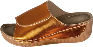 Sandals for Women 2025 Casual Width Wedge Sandals Summer Beach Vacation Breathable Orthopedic Walking Shoes Solid Color Trendy Dress Sandal Platform Slippers Shoes 2025