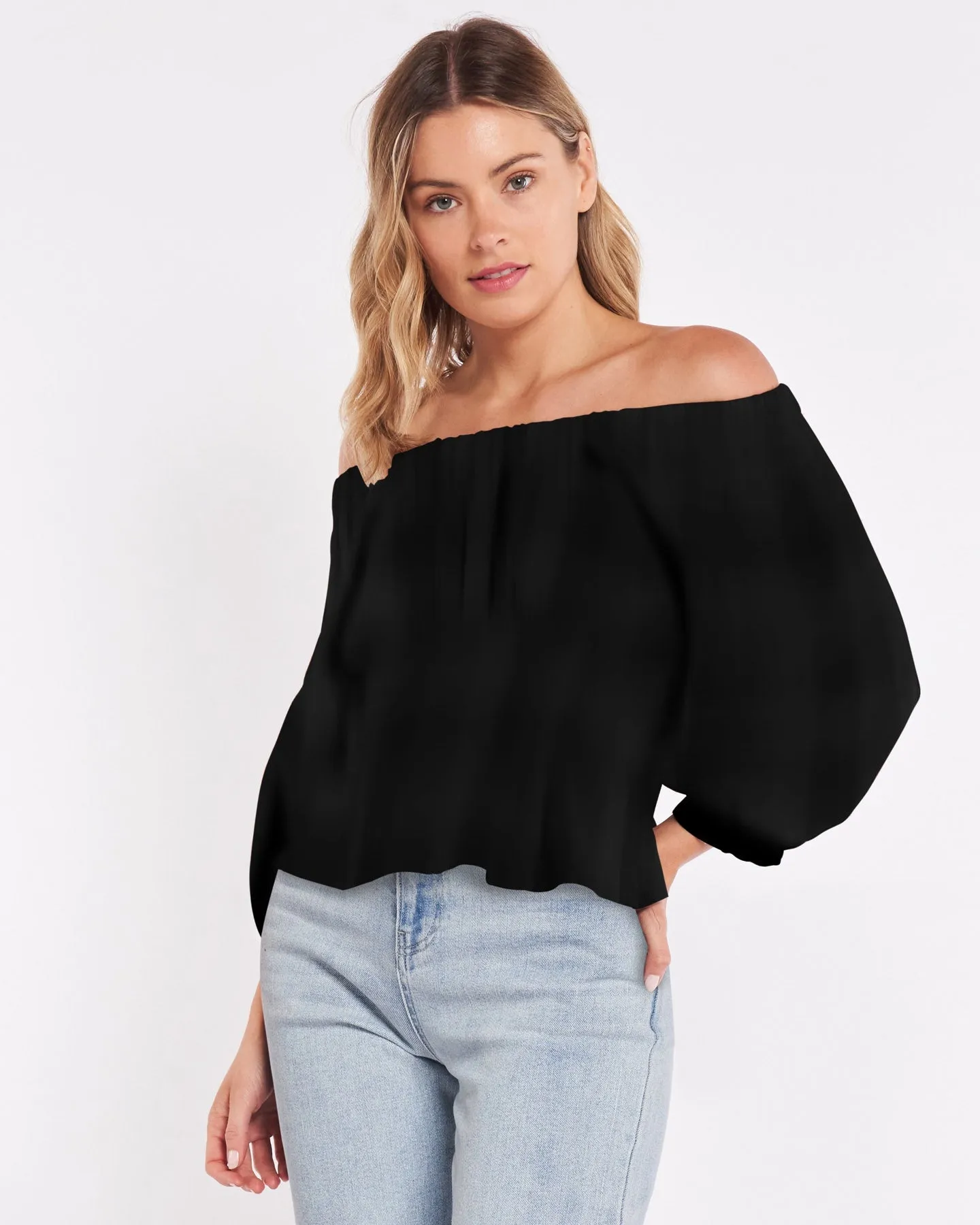 SASS BELLA TOP - BLACK.... was $79.99 ...sale.....