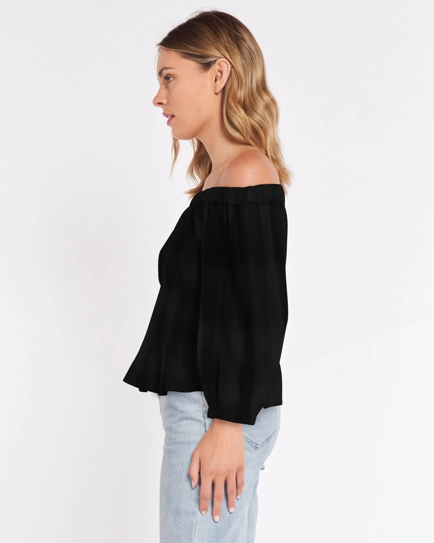 SASS BELLA TOP - BLACK.... was $79.99 ...sale.....