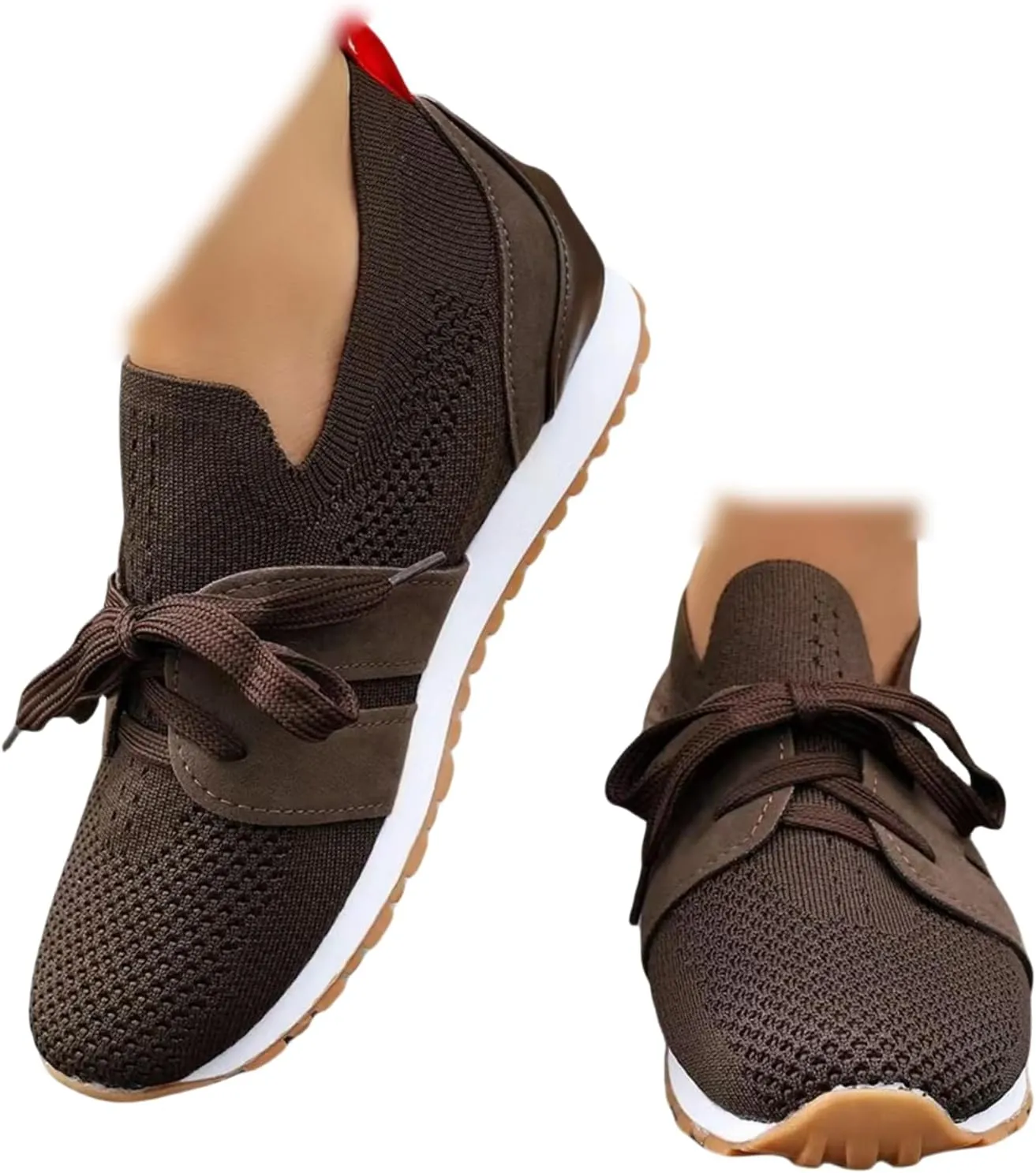 Slip On Sneakers Women Arch Support Athletic Walking Running Shoes Casual Mesh-Comfortable Tennis Workout Sneakers