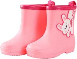 Toddler Rain Boots Boys Girls Giraffe Cartoon Rain Boots Kids Short Rainboots Easy-on Lightweight and Toddler Shoes