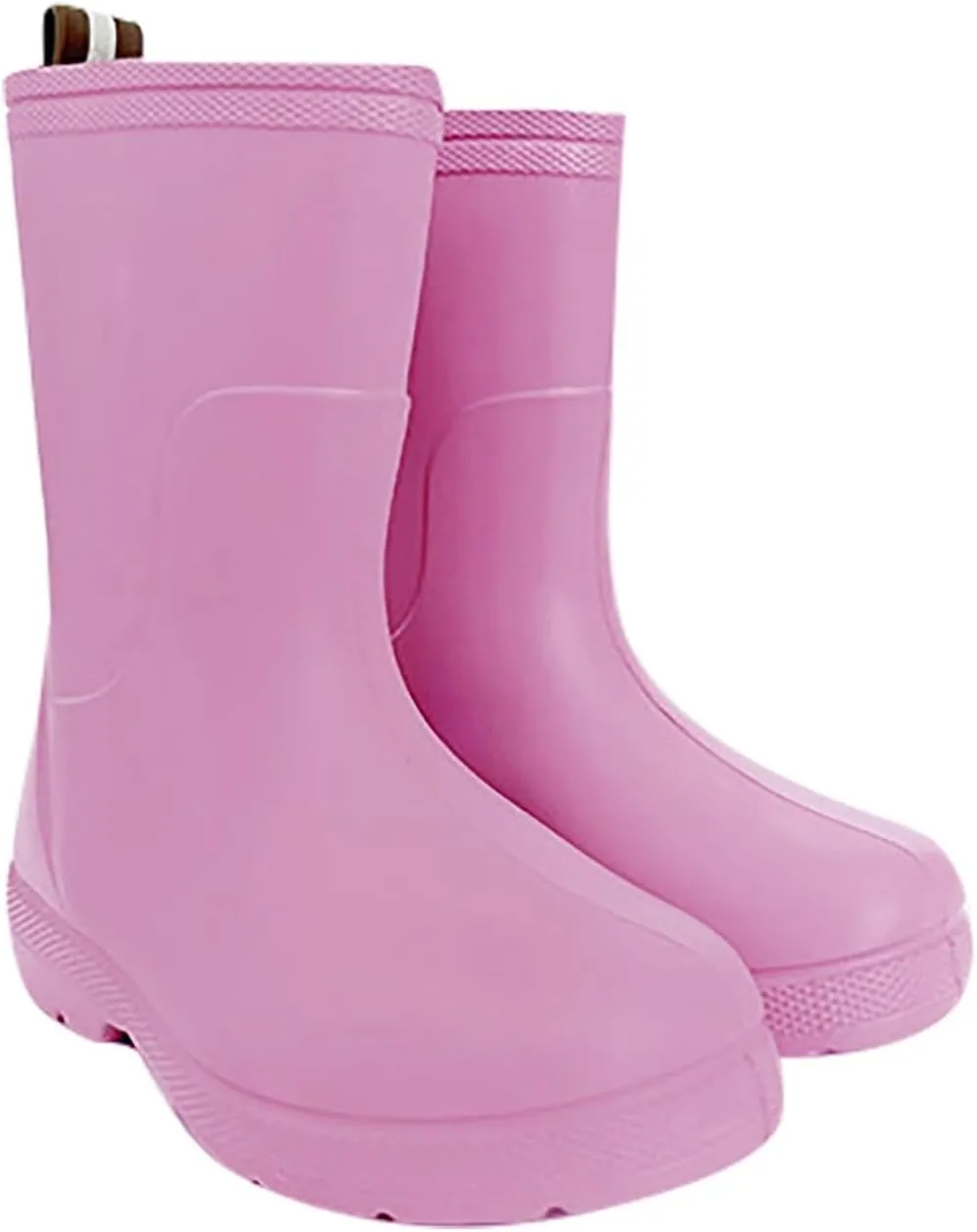 Toddler Slip on Rain Boots Kids Rain Boots Long Rainboots for Boys Girls Easy-on Lightweight Infant Girl Shoes