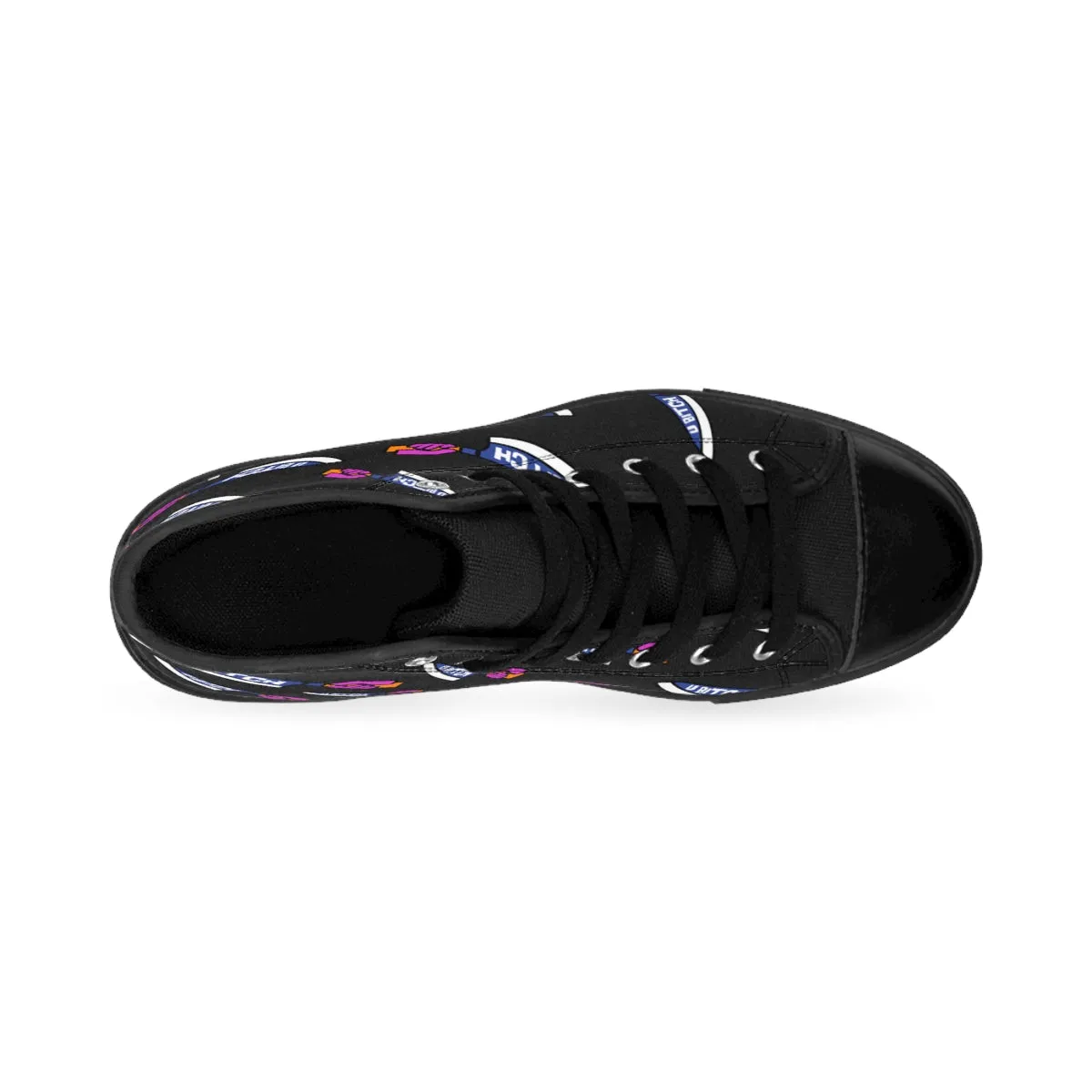 U Bitch | Badass Fashion High Top Canvas Sneakers