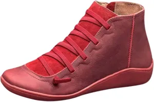 Winter Ankle Boots for Women Dressy Suede Ankle Boots for Women Flat Ankle Boots Dressy Pull On Stretch Sock Ankle Booties 2 Inch Heel Women Boots Ankle Leather Low Cut Ankle Boots