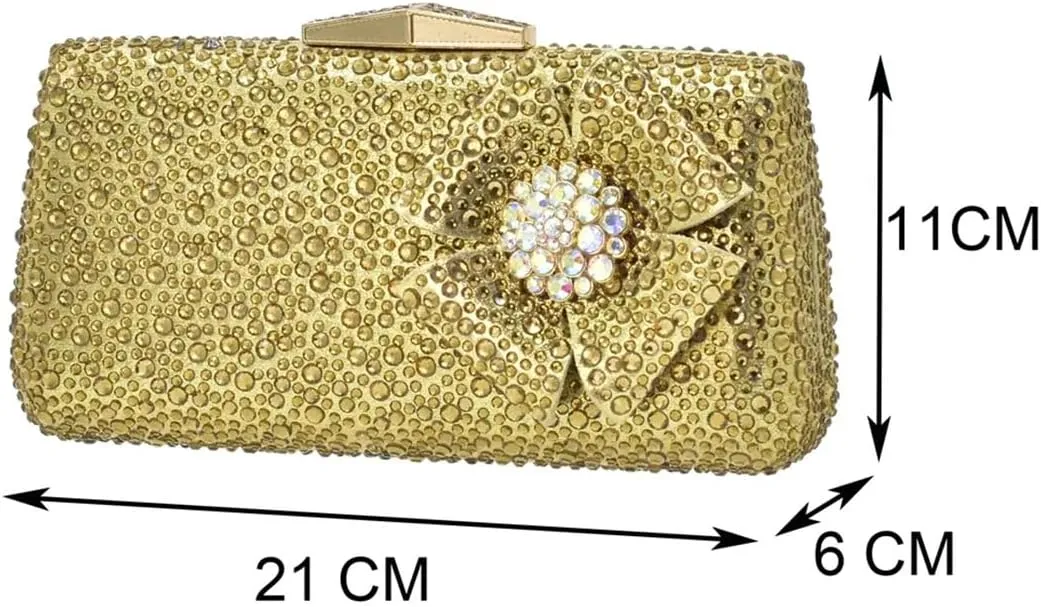 Women Italian Shoes and Bags Set High Heels Elegant Crystal Rhinestone Square Heel Shoe and Bag for Wedding