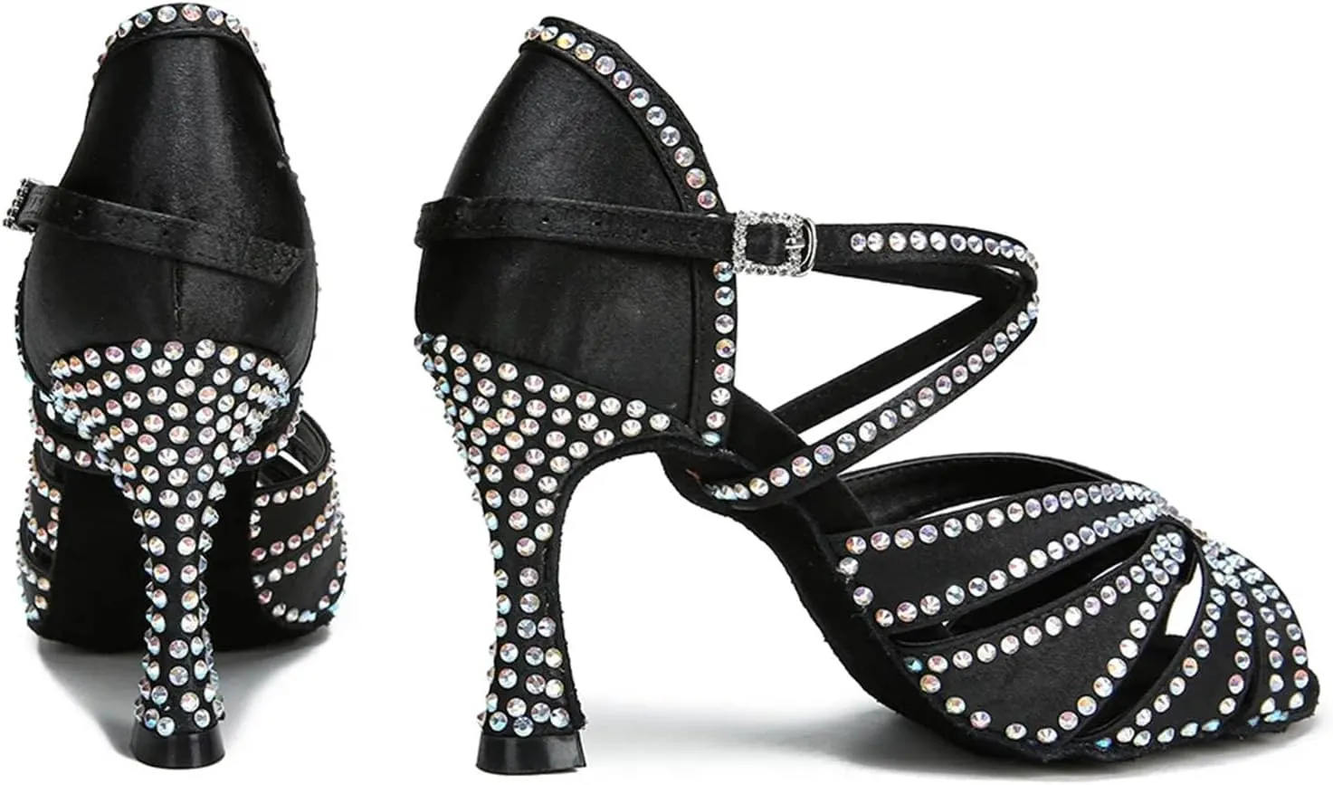 Women's Ballroom Dance Heels - Tango Salsa Latin Dance Shoes, 10CM/3.9Inch Heel Height