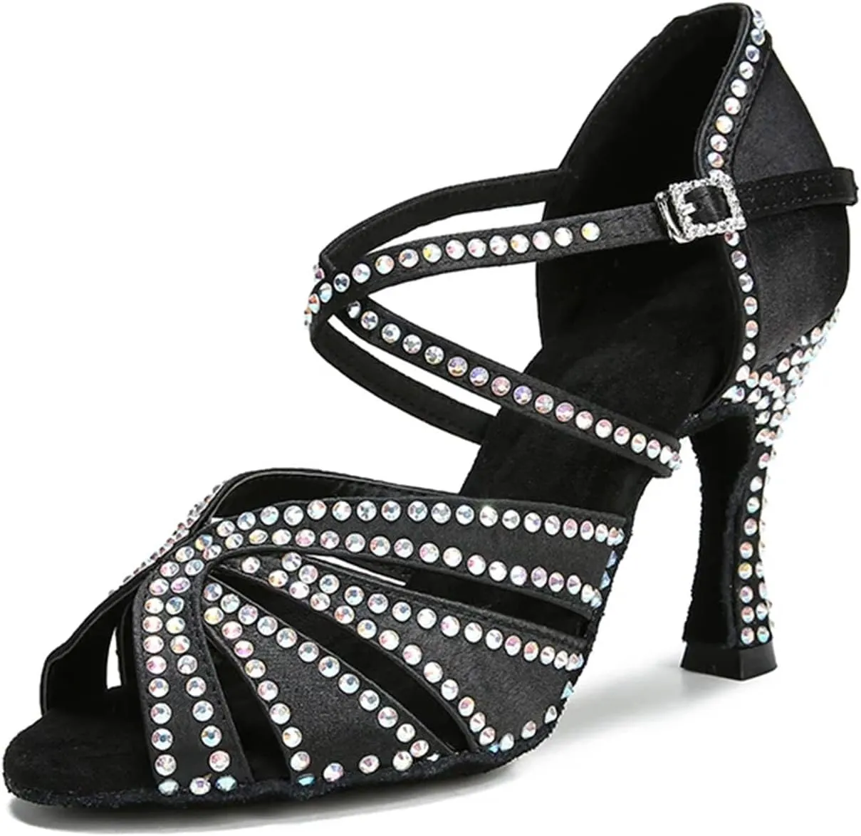 Women's Ballroom Dance Heels - Tango Salsa Latin Dance Shoes, 10CM/3.9Inch Heel Height