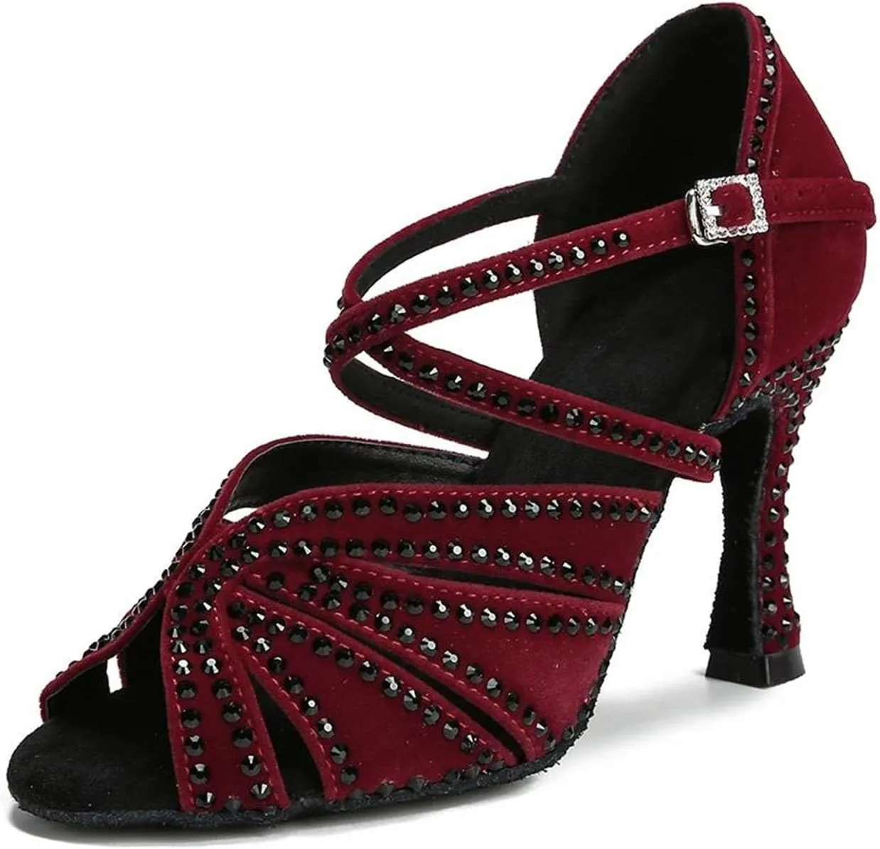 Women's Ballroom Dance Heels - Tango Salsa Latin Dance Shoes, 10CM/3.9Inch Heel Height
