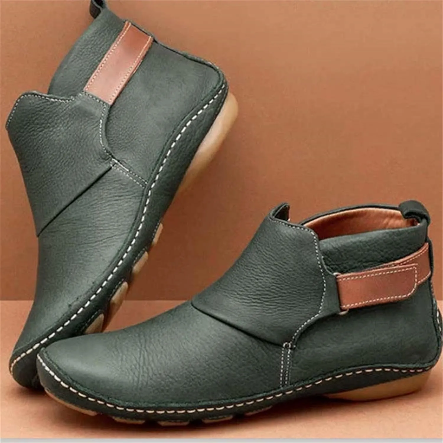 Womens Boots Ankle Black Dress Booties for Women Steel Toed Boots for Women Womens Hiking Boot Cute Cozy Non Slip Pointed Toe Stacked Mid Heel