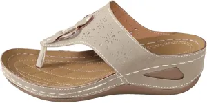 Women's Platform Wedge Sandals with Arch Support 2025 Comfortable Walking Platform Wedges Slip on Thick Cushion Slippers Slip On Beach Vacation Travel Working Shoes
