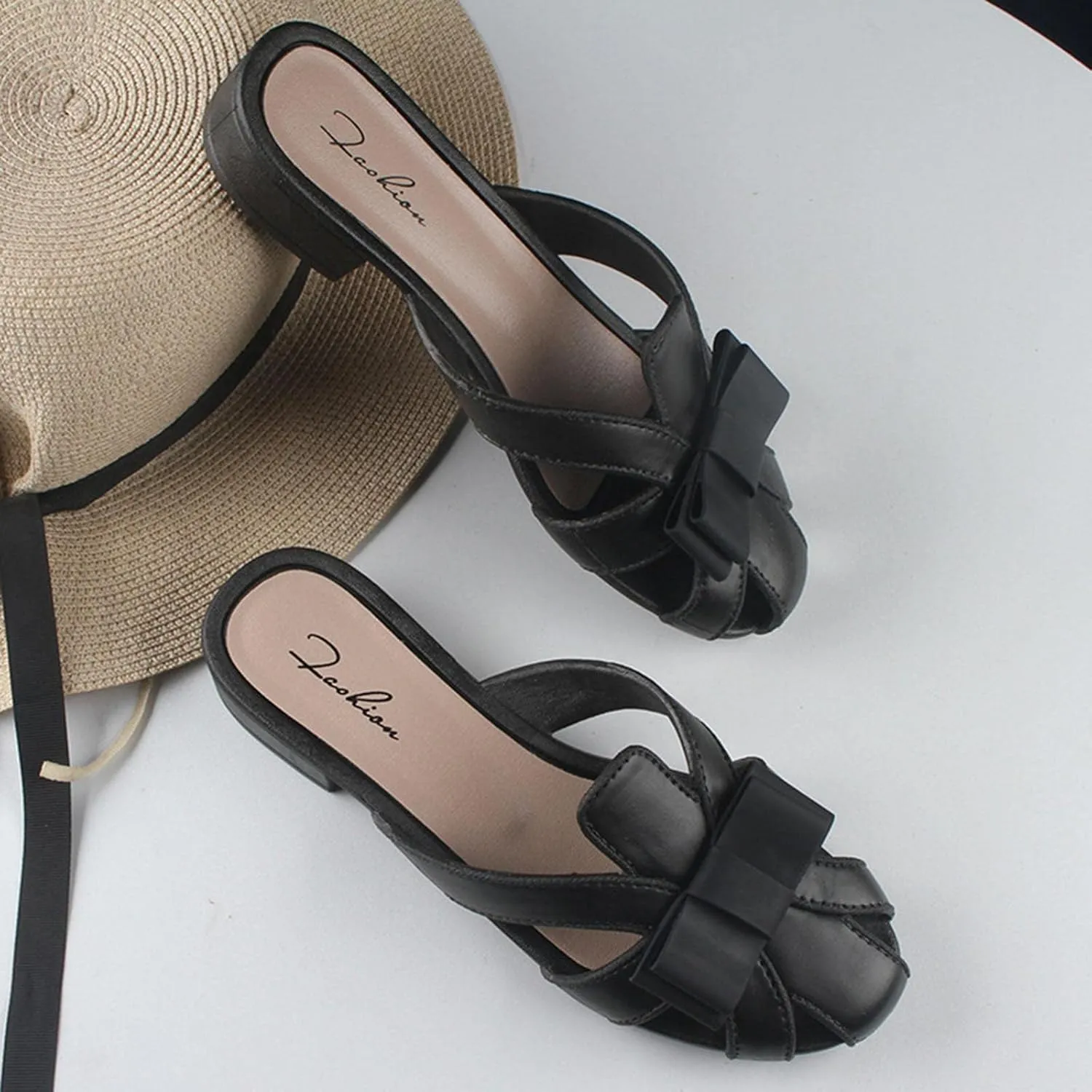 Women's Sandals Mesh Breathable Lace Up Flat Shoes Rhinestone Lightweight Cute Chunky Heeled Sandals Comfort Slip on Strappy Wedge Battle Dress Non Slip Ankle indoor canvas wedges F78-Black