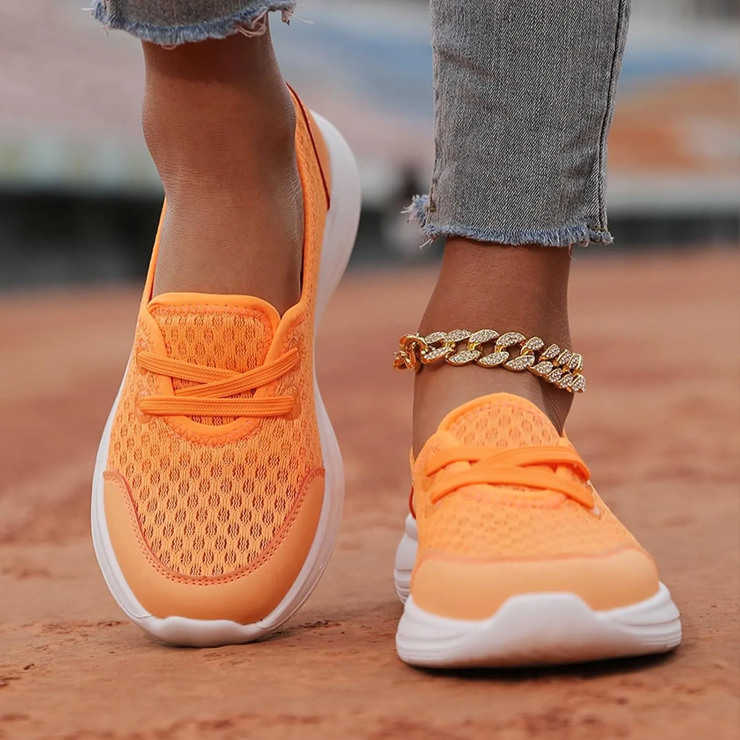 Women's Soft Sole Mesh Comfort Orthopedic Shoes, Walking Shoes Women Comfort, Orthopedic Shoe for Women, Comfortable Flat Arch Support Walking Shoe
