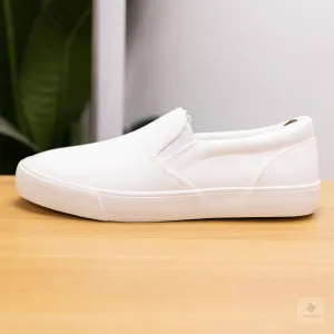 Zara All White Slip Ons