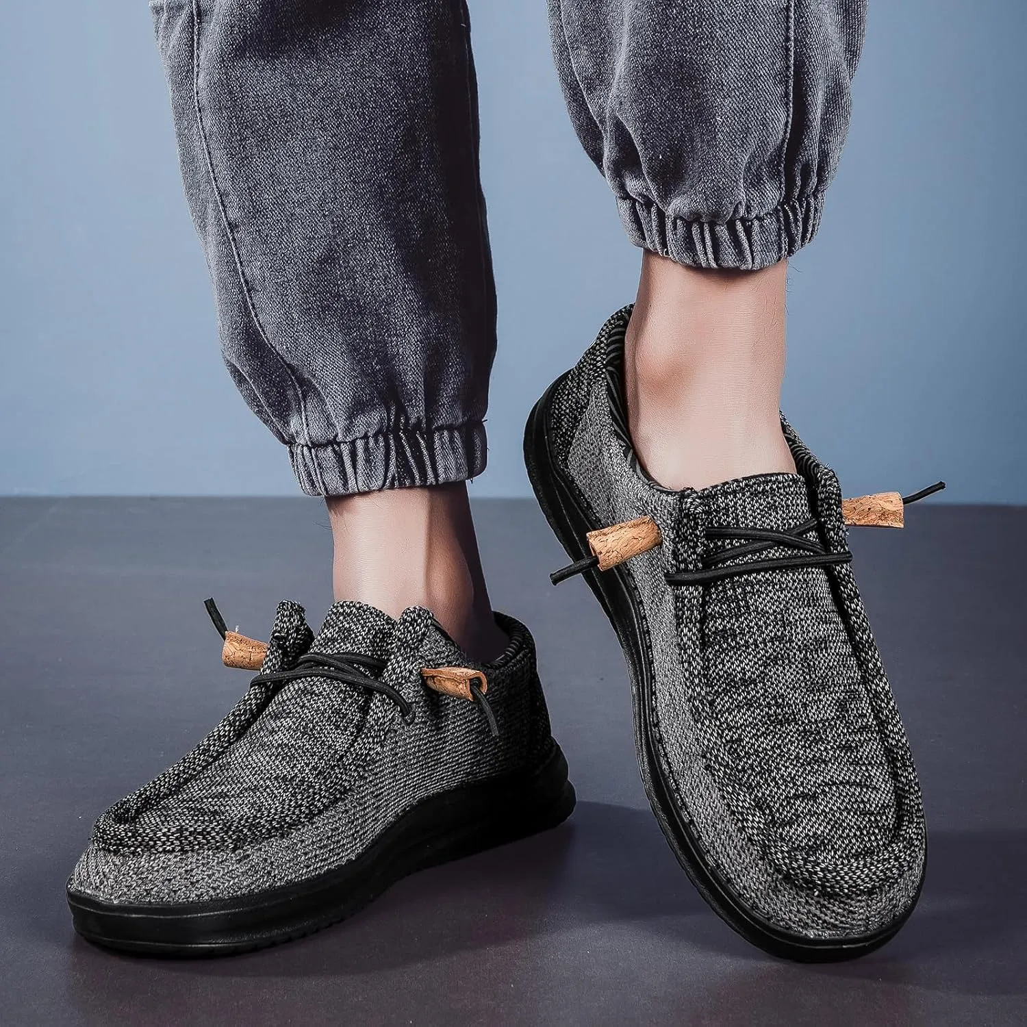 ZYEN Slip On Loafers for Men Arch Support Casual Shoes Comfortable Lightweight Walking Shoes 8802 Size 6-16